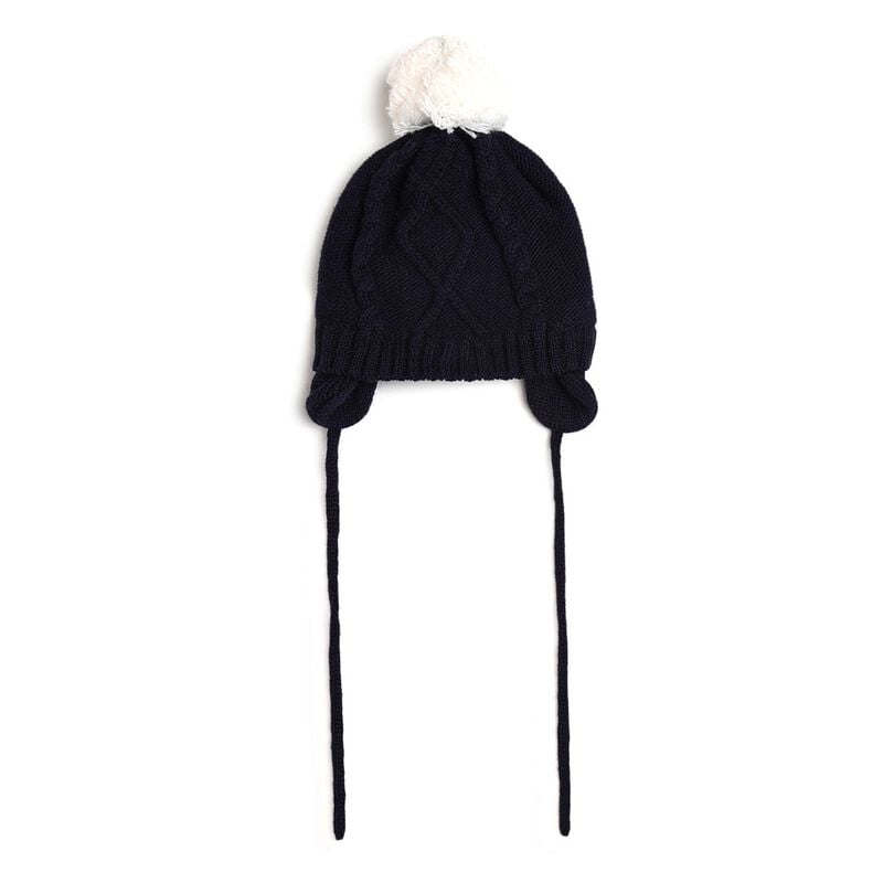 Boys Dark Blue Cap with Scarf image number 2